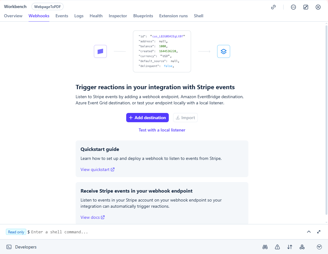 Stripe Webhooks