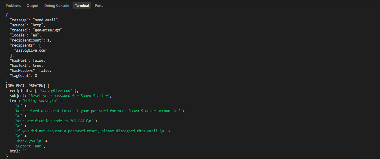 Development email preview
