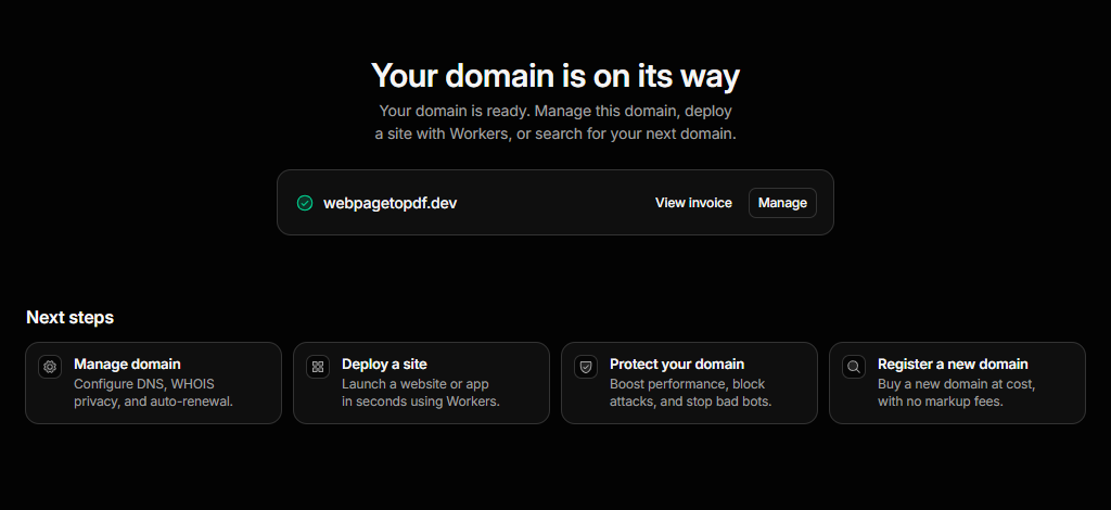 Cloudflare confirms domain registration